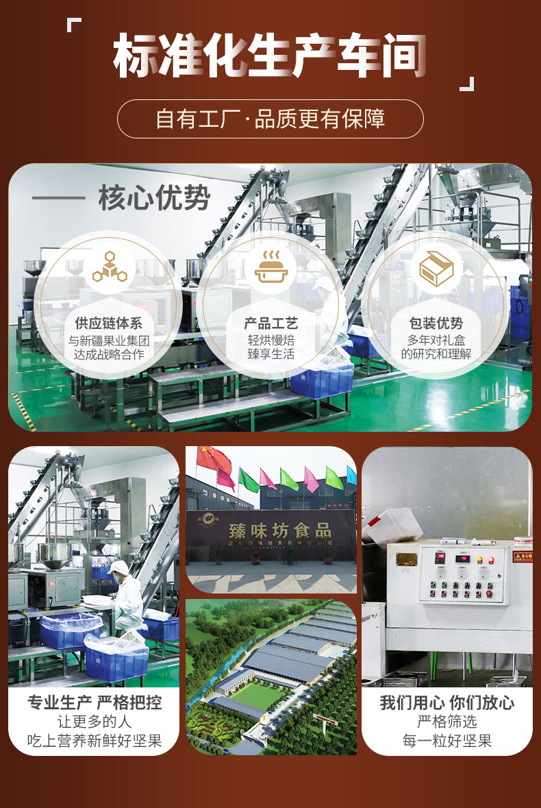 zhenwei/臻味 年货坚果干果礼盒 环球茗果坚果礼盒【原产地进口】1320g原色开心果澳洲巴旦木越南紫衣腰果智利原色核桃